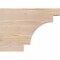 Ekena Millwork Mediterranean Smooth Rafter Tail, Douglas Fir, 3 1/2"W x 12"H x 16"L RFT04X12X16MED00SDF - alternate 4